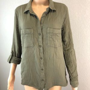 Cloth & Stone Button Top